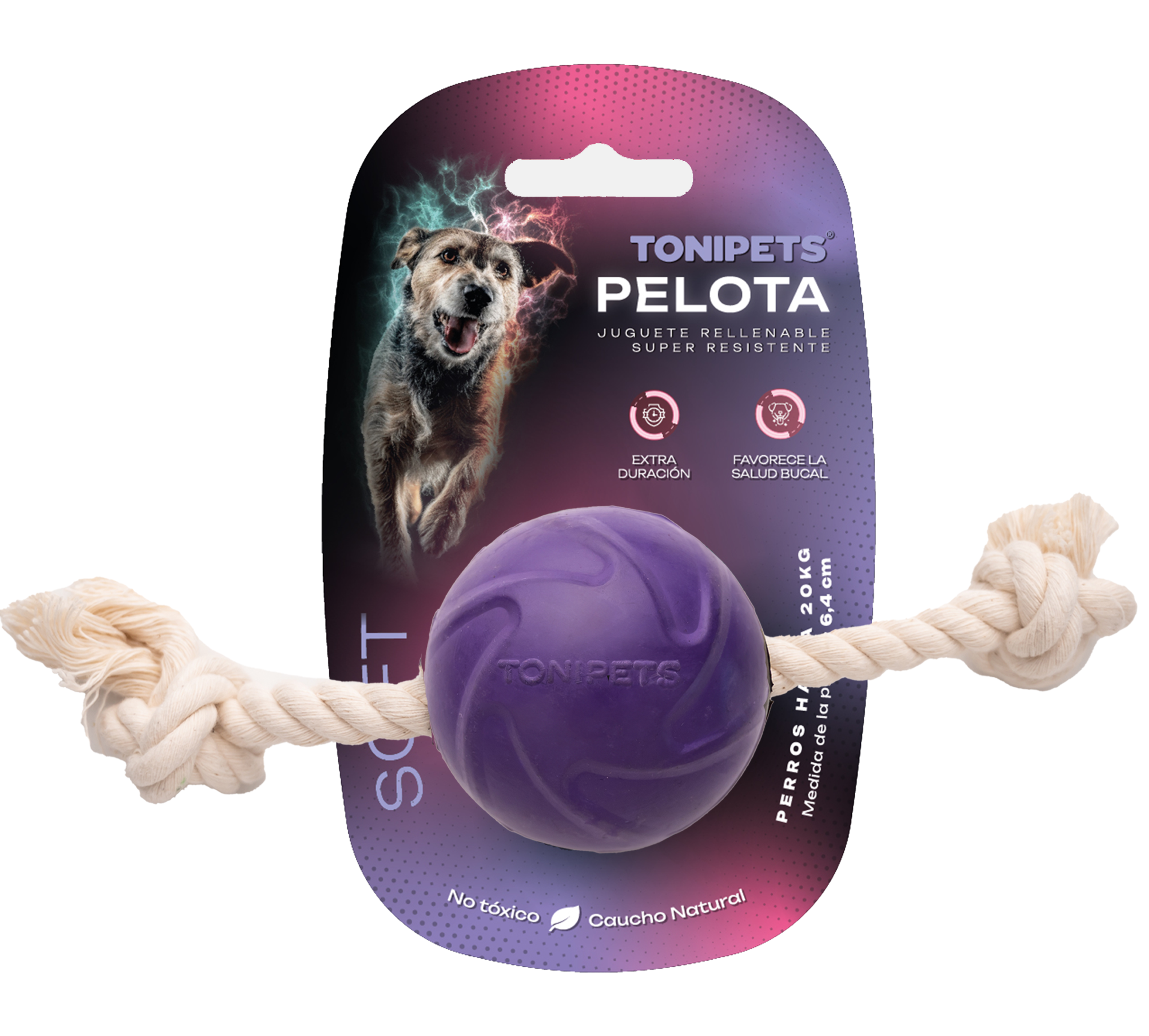 pelota soft C soga Pelota Soft con Soga - Imagen 1